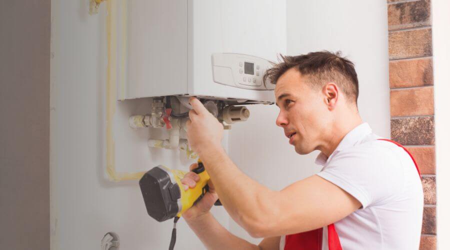 Professional tankless water heater installation in Harmony, RI